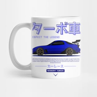 Blue JDM RX 7 FD3 s Racing Mug